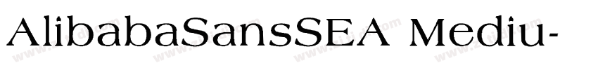 AlibabaSansSEA Mediu字体转换